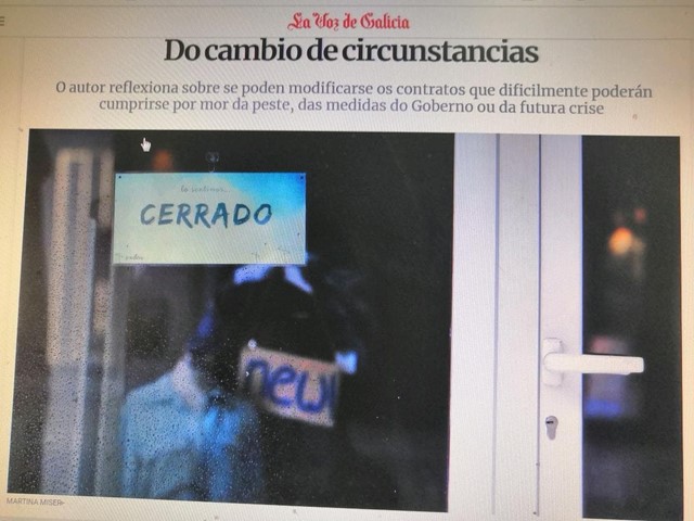 DO CAMBIO DE CIRCUNSTANCIAS